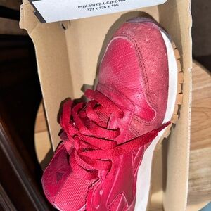 Reebok Red Athletic Sneakers